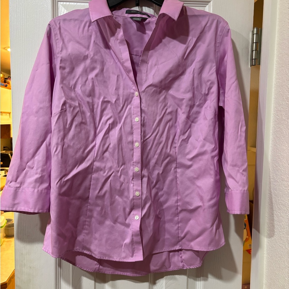 Pink Button-Up Shirt